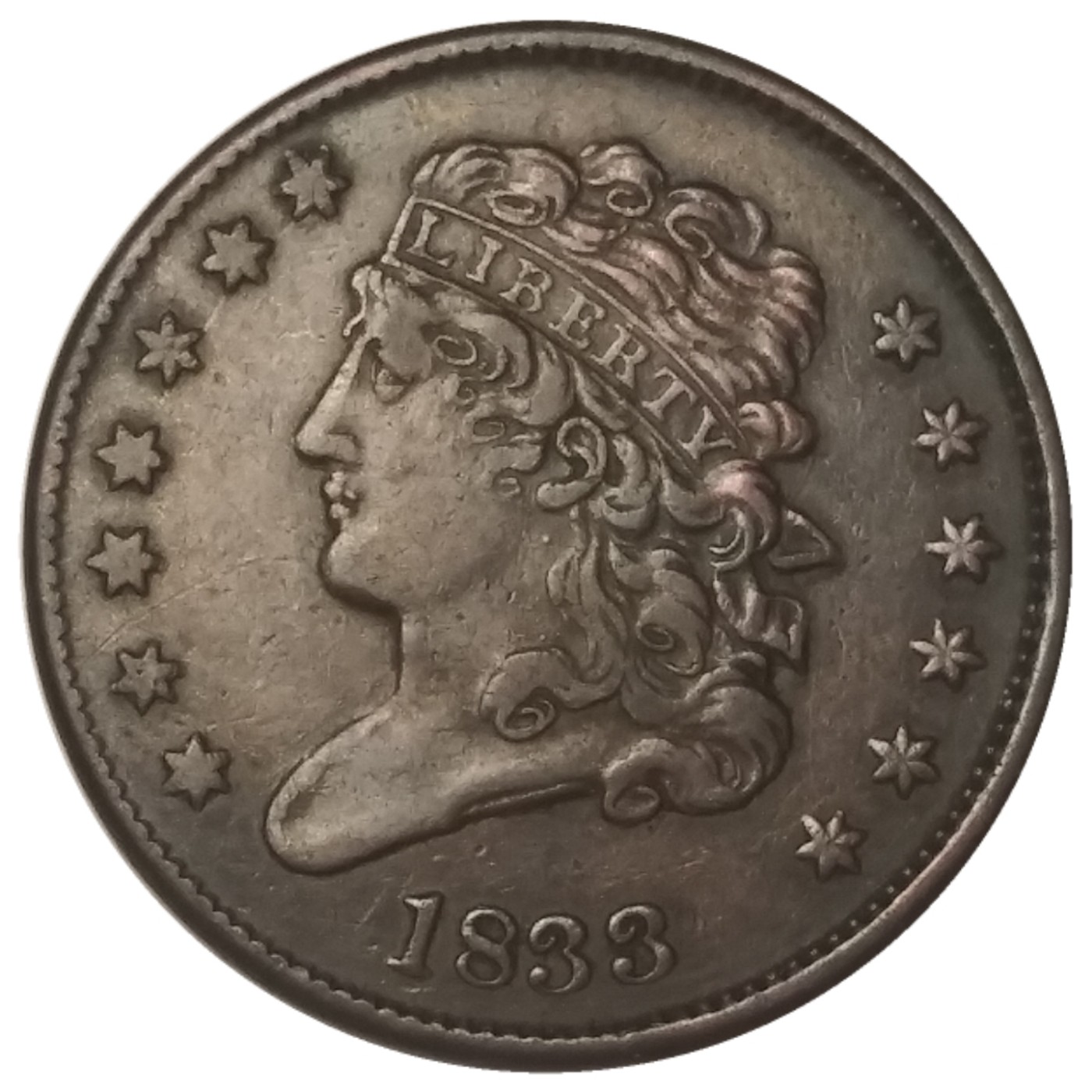1833-Classic-Head-Half-Cent-#3